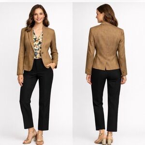 The Limited Limited Collection Fitted Blazer | Muted Golden Brown | Size M
